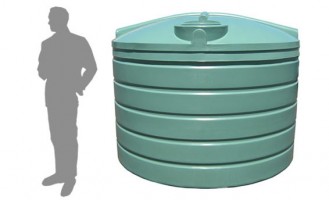 5,000 Litre / 1100 Gallon Round Poly Water Tank